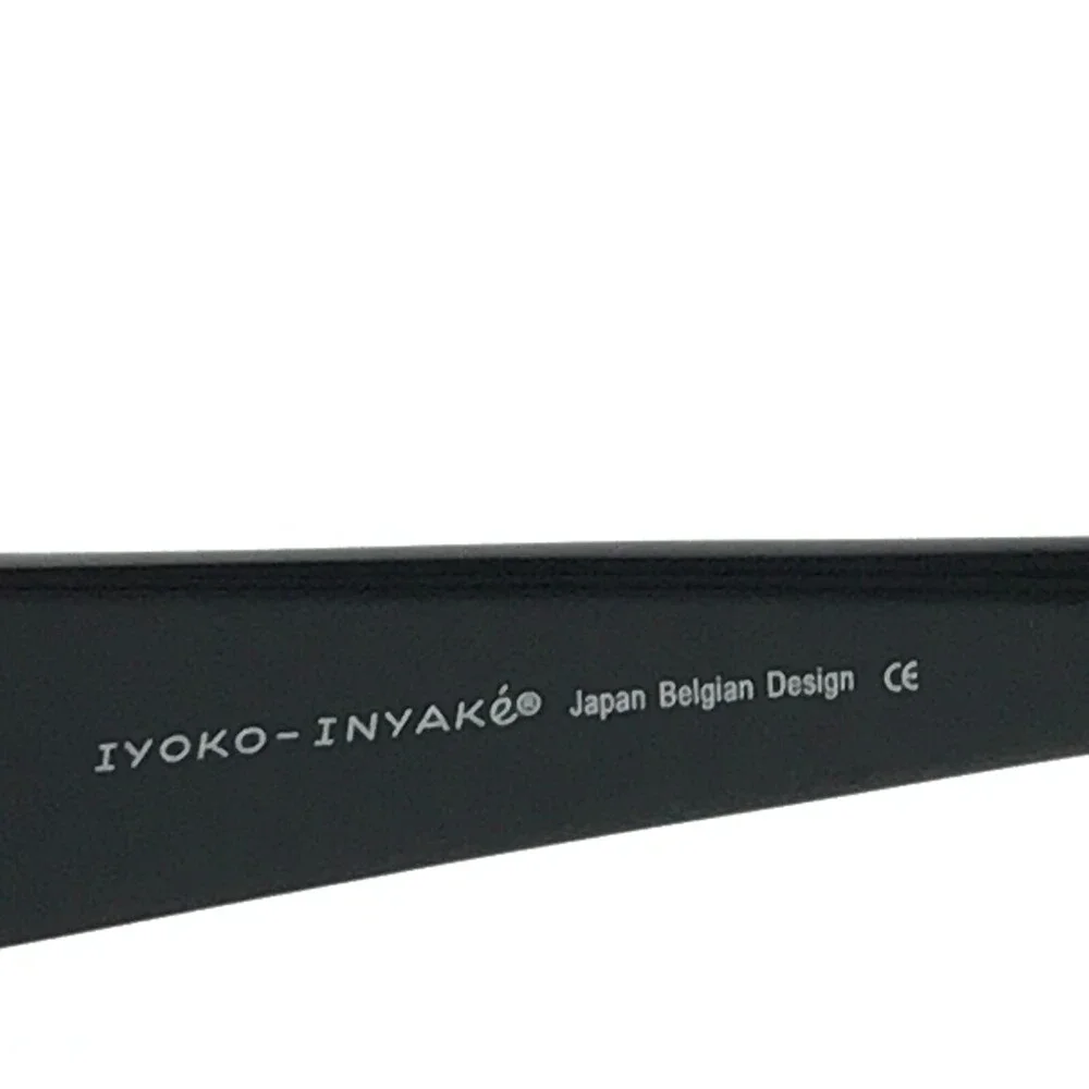 Iyoko-Inyake Eyeglasses Frames IY256 Col.6 Black Rectangular Full Rim 53-16-140